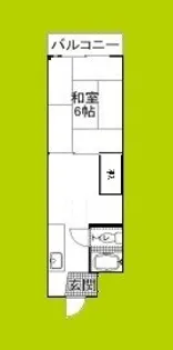 シャトル山之内【8階】の間取り