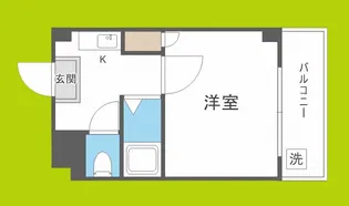 ベルフレージュ住吉【4階】の間取り