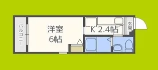 ルミエール鶴見緑地【1階】の間取り