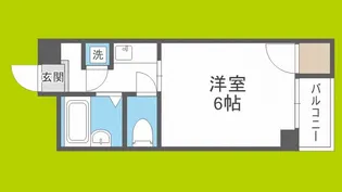 コアロード2000【6階】の間取り