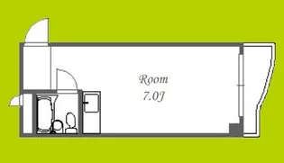 シャンクレール南堀江【7階】の間取り