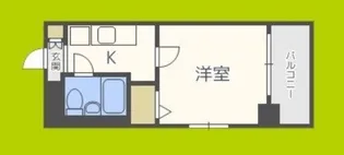 エスリード天王寺【6階】の間取り