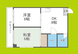 ウィステリア北島1号館【3階】の間取り