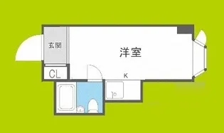 エステマール鶴橋一号館【2階】の間取り