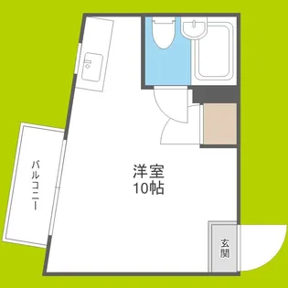 マンションコスモIII【5階】の間取り