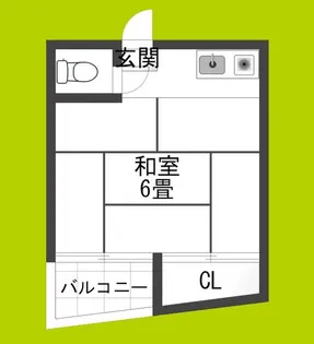 平和ハイツ【1階】の間取り