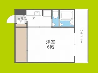 ラフィーネ西脇【6階】の間取り
