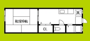 エスタバウ南堀江C棟【3階】の間取り