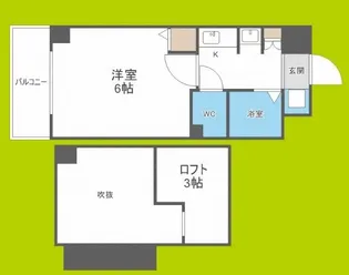 エステムコート難波ミューステージ【9階】の間取り