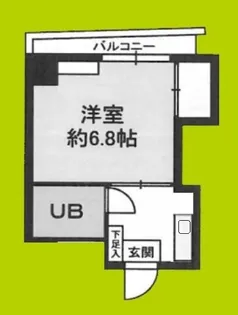 メゾンドール森ノ宮【5階】の間取り