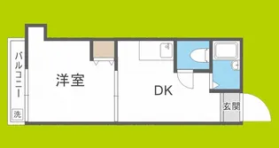 ニューライフ赤坂【5階】の間取り