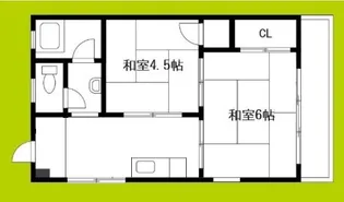 マンション南住吉【1階】の間取り