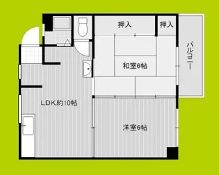 CABIN清水丘【2階】の間取り