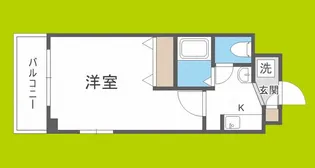 M’プラザ長堀【3階】の間取り