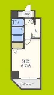 エイチ ツー オー今福【10階】の間取り