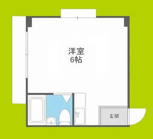 万代住之江コーポ【4階】の間取り