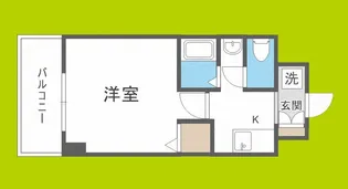 M’プラザ住吉公園弐番館【7階】の間取り