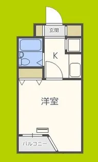 ノアーズアーク桃谷駅前【6階】の間取り