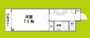 プリヴェ1号館【4階】の間取り