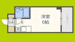グリーンハイツII【6階】の間取り