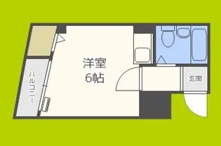 富尾マンション放出【1階】の間取り