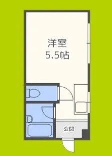 1Rの間取り画像