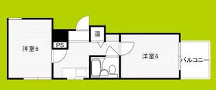 ユーロハイツ難波西【3階】の間取り