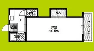 ルンルン桑津【1階】の間取り