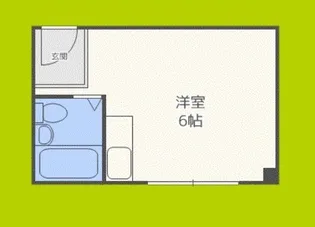 万代住之江コーポ【4階】の間取り