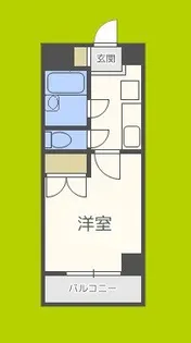 北梅田サニーアパートメント【7階】の間取り
