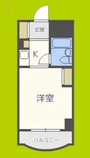 エステハイツ塚本【1階】の間取り