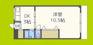 山﨑マンション長柄西【2階】の間取り