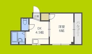 シャルマン新喜多【5階】の間取り