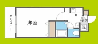 M’プラザ長堀【9階】の間取り