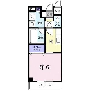 エレガンシア金剛【4階】の間取り