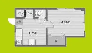 五條ハイツ【3階】の間取り