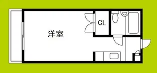 ヴェスタ天神橋【2階】の間取り