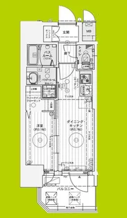 エステムコート大阪プリューム【5階】の間取り