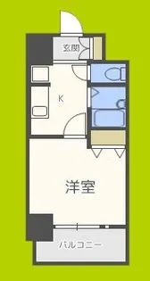 エスリード深江橋【7階】の間取り