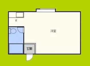 万代住之江コーポ【1階】の間取り
