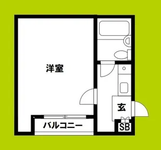 ヴェルテ北巽【4階】の間取り