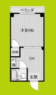 谷本ハイツ【1階】の間取り