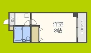 ロイヤル巽【8階】の間取り