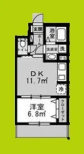 リアライズ長居公園通【3階】の間取り