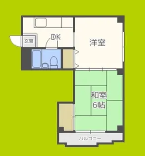 シャトル中宮【1階】の間取り