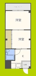 ブルースカイハイツ新森【4階】の間取り