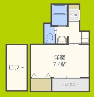 プルス塚本ドゥーエ【3階】の間取り