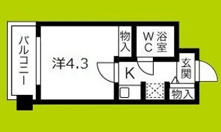 グラン・ピア美章園【4階】の間取り