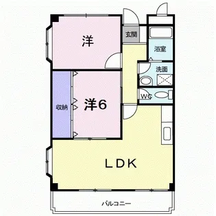 フリーダム中村【3階】の間取り