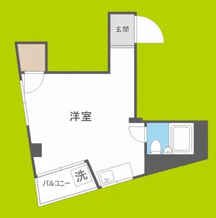 エレガンスコーポ南田辺【2階】の間取り